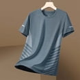 thumbnail image 6 of yardsong Men's Athletic Running T-Shirts Quick Dry Gym Workout Shirts Summer Moisture Wicking Short-Sleeve Sports Tee Tops 2026 Blue,XS, 6 of 8