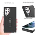 thumbnail image 4 of CoverON For Samsung Galaxy S22 Ultra Case, Military Grade Heavy Duty Full Body Phone Kickstand Cover - Black, 4 of 9