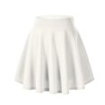 thumbnail image 6 of Skymirror Women Basic Skater Skirt High Waist Solid Color A-Line Mini Skirt Solid Color Casual Short Skirt Streetwear, 6 of 8