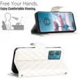 thumbnail image 6 of for Motorola Edge 40 Neo Wallet Case, Elegant Card Holder Cash Slot PU Leather Kickstand Shoulder Strap Shockproof Protective Flip Women Girls Case Cover for Moto G 5G 2023, White, 6 of 6