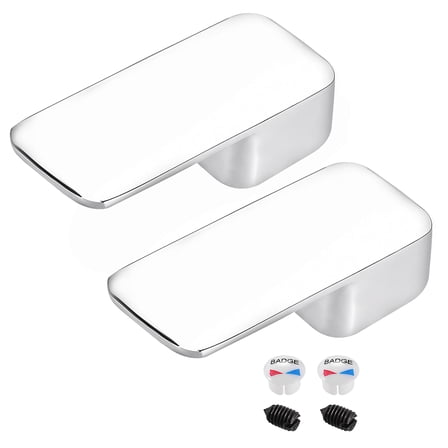 Uxcell 35mm Cartridge Zinc Alloy Faucet Single Lever Handle Replacement 2 Pack