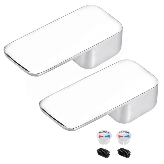 Uxcell 35mm Cartridge Zinc Alloy Faucet Single Lever Handle Replacement 2 Pack
