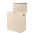 thumbnail image 1 of Safdie & Co. Laundry Hamper Double Beige, 1 of 5