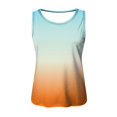 thumbnail image 4 of Hpapadks Women's Tank Tops Crewneck Sleeveless Gradient Print Tanks Casual Loose Fit Basic Vest Camisole Tops for Women Light Blue L, 4 of 5