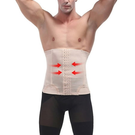 

Men Waist Belly Trainer Alloy Bone Vest Body Shaper Tummy Belt Weight Loss Corset Girdle 3XL