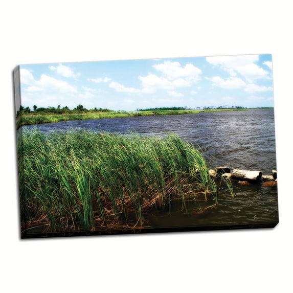 Gango Home Decor Back Bay III by Alan Hausenflock (Ready to Hang); One 36x24in Hand-Stretched Canvas