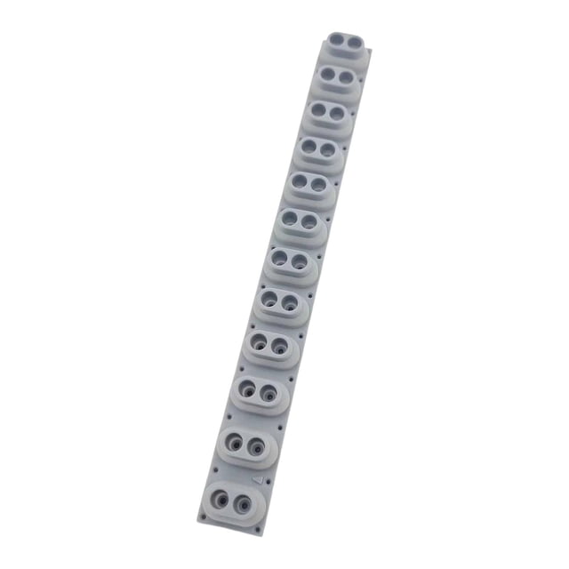Tira de silicona de goma conductora para contacto de teclas, botón de contacto del teclado, botón para mostrar accesorios de pianos digitales, 1 unidad