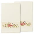 thumbnail image 4 of Authentic Hotel and Spa  100% Turkish Cotton Rebecca 2PC Embellished Bath Towel Set Teal, 4 of 5