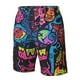 thumbnail image 4 of Balery Neon Graffiti Urban Art Traje de Baño Estilo Hawaiano para Hombre, Shorts de Secado Rápido con Bolsillos-Large, 4 of 6