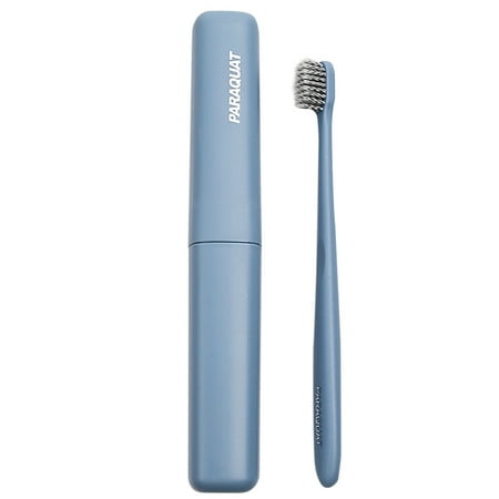 TIHLMK Clearance Clean Care Teeth Whitening Charcoal Activated Ecofriendly Travel Toothbrush