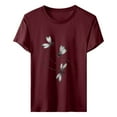 thumbnail image 5 of WCJM Womens Short Sleeve Tops Summer T Shirts Round Neck Causal Fashion Basic Tee Short Sleeve T Shirts for Women Women's Short Sleeve T-Shirt, 5 of 5