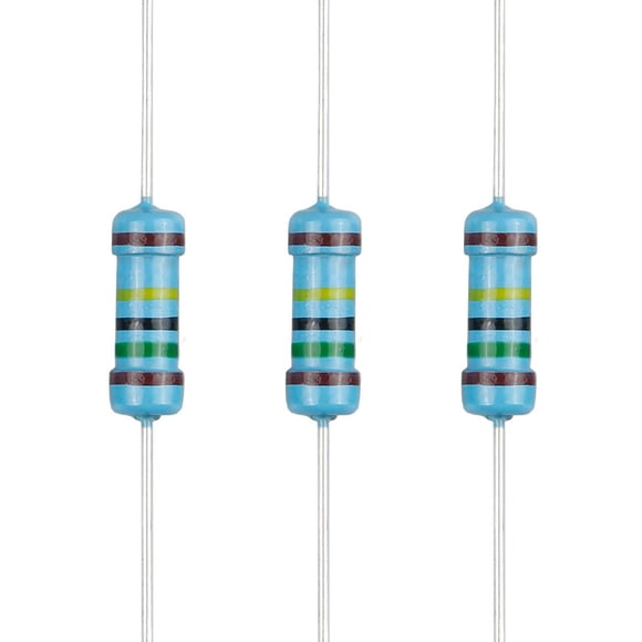 EDgELEc 100pcs 1.5M ohm Resistor 12w (0.5Watt) A1% Tolerance Metal Film Fixed Resistor, Multiple Values of Resistance Optional