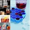 thumbnail image 7 of LQQBOX Ice Cube Tray, 2 PCS Silicone Flexible Ice Cube Tray,Easy Releases Reusable Ice Cube, 37 Ice Cubes, Great for Chilling Drinks, Cocktail Bars or Iced Coffee Cups（Blue）, 7 of 7
