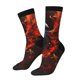 thumbnail image 1 of Fotbe Red And Blue Fire Bird Calcetas Largas con Estampado para Hombre y Mujer – Calcetas de Compresión Transpirables y Elásticas, Viajar y Uso Diario Talla 5-11, 1 of 6