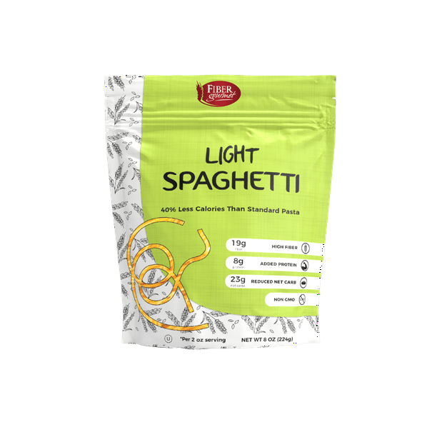Low Carb Pasta, Fiber Gourmet, Low Carb SPAGHETTI Pasta, High in Fiber