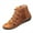 Brown, variant on Cowgirl Boots; Cowboy Boots for Women, Western Boots, Knee High Boots Women Casual Flat Leather Retro Lace-Up Boots Side Zipper Plus Shoe Boots