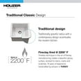 thumbnail image 5 of Houzer Platus 20 in White Fireclay Undermount Square Single Bowl Bar Sink - PTB-2020 WH, 5 of 8