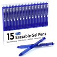 thumbnail image 1 of JZWAL-Erasable Gel Pens, 15 Pack Blue Retractable Erasable Pens Clicker, Fine Point, Make Mistakes Disappear, Blue Ink for Writing Planner and Crossword Puzzles, 1 of 4