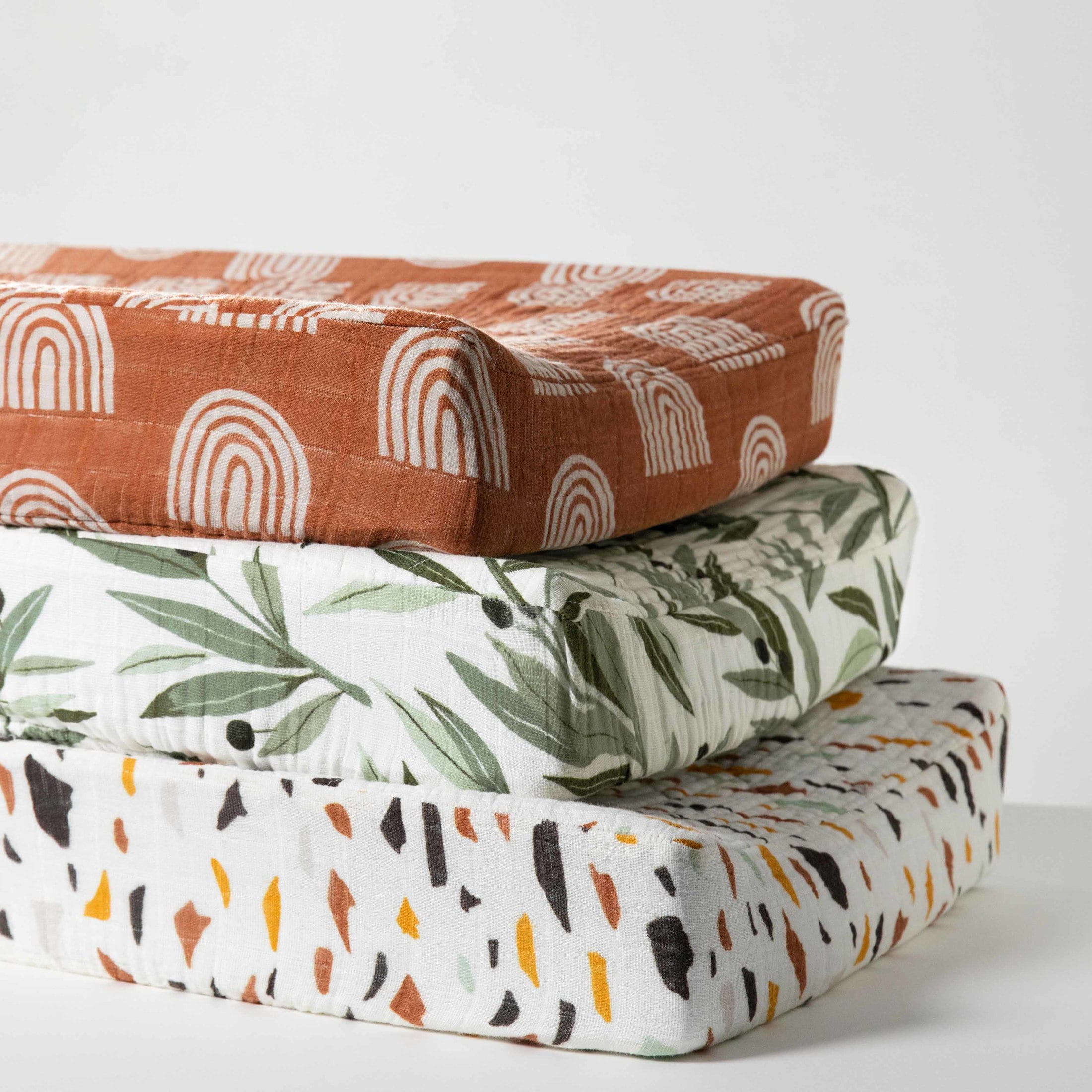 Babyletto Quilted Changing Pad Cover in GOTS Certified Organic Muslin Cotton