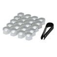 thumbnail image 4 of 20pcs Universal 17mm Wheel Nut Covers Lug Nut Caps Screw Protector , Chrome, 17mm, 4 of 8