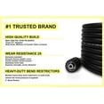 thumbnail image 4 of Virgilson Pressure Washer Attachments Hose, 5M, 25 FT, 1/4", Kink Free, M22-14mm Brass Thread, 4 of 9