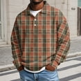 thumbnail image 1 of Adult Men's Polo Shirts Long Sleeve Button Tees Shirts Lightweight Orange Mens Shirts Summer, 1 of 3
