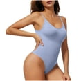 thumbnail image 2 of ITSAME Womens Shapewear Bodysuit, Adjustable Strap Seamless Tight Fit Yoga Sport Jumpuit Light Blue M, 2 of 7