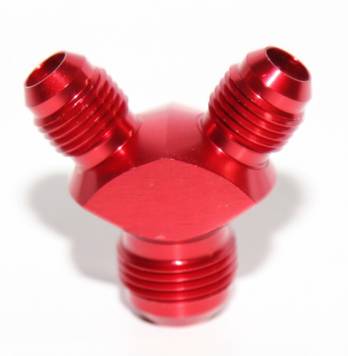 Details about   Male Flare Y-Block Fitting Adapter RED 2X AN6 6-AN Male to AN8 8-AN Male
