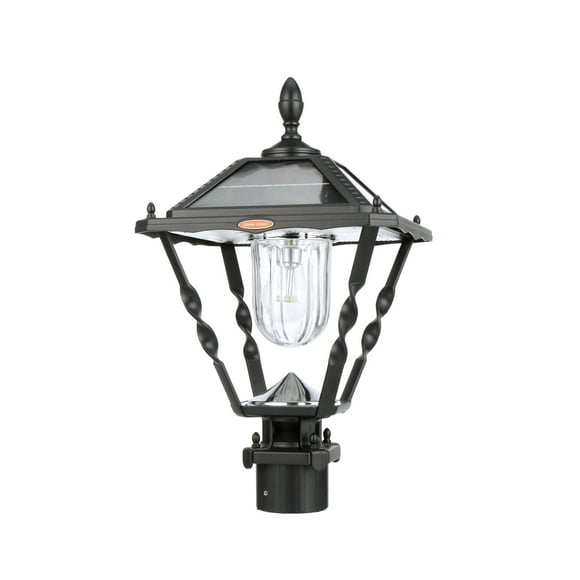 Spiral Frame Solar Post Light Assembly Kit with 3 Fitter Mount