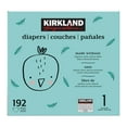 Kirkland Signature Diapers Size 1 (Up to 14 Pounds) 192 Count W