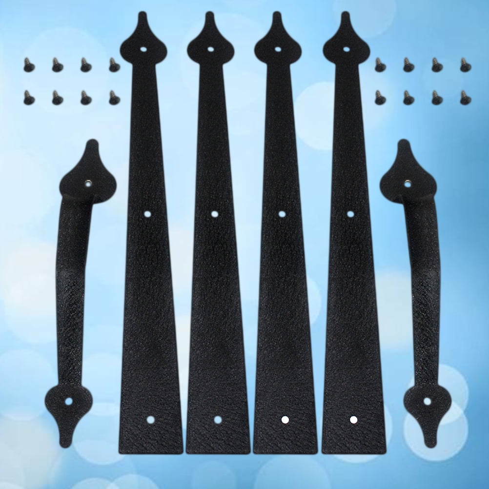 Iron Decorative Garage Door Handle Hardware Kit Door