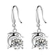 thumbnail image 2 of Fiudx Pendientes de Circonita, Elegantes Pendientes de Cobre En Forma de Gota, Elegantes Pendientes de Circonita de Metal, con Detalles de Lentejuelas, Ideales para Bodas y Fiestas, Ideales para El D, 2 of 7