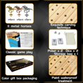 thumbnail image 4 of Juego de mesa Jyquorp Horse Race Racing con 11 caballos de metal, 4 of 6