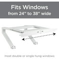 thumbnail image 2 of Top Shelf TSB-2438 Universal Heavy Duty Window Air Conditioner AC Support Bracket -Holds Up to 225 lbs., No Drilling or Tools Required, White, 2 of 5