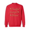 thumbnail image 1 of Awkward Styles Thankful Grateful Blessed Christmas Sweatshirt Thanksgiving Holiday Sweatshirt Christmas Sweater Thankful Grateful Blessed Religious Holiday Sweater Christmas Sweatshirt for Men Women, 1 of 5