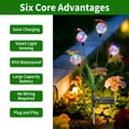 thumbnail image 6 of Solar Outdoor Butterfly Ball Swaying Lights - Waterproof Garden Yard Landscape Decor, Automatic Dusk to Dawn, Easy Install, Pathway and Patio Lighting Multicolor, 6 of 6
