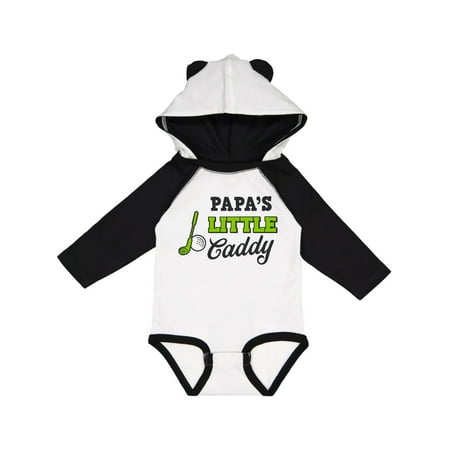

Inktastic Papa s Little Caddy with Golf Club and Ball Gift Baby Boy or Baby Girl Long Sleeve Bodysuit