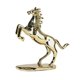 thumbnail image 2 of Estatua de caballo lisa, decoración de escritorio, brillante, resina decorativa, artesanía, decoración del hogar Caballo encabritado de oro, 2 of 9
