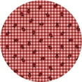thumbnail image 1 of Ahgly Company Machine Washable Indoor Square Transitional Red Area Rugs, 3' Square, 1 of 7