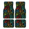 thumbnail image 1 of Kdxio Play Game Start Print Car Floor Mats Universal SUV Front Rear Floor Foot Mats 4-Piece Full Set with Non-Slip Rubber Backing Car Accessories for Most Cars, 1 of 7