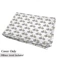 thumbnail image 5 of Bicycle Floor Pillow Lounger Cover, Hand Drawn Doodle Cycling Theme Pattern of Yellow Bike Leisure Hobby Street Art, Nap Mat Printed Fabric Case for 5 Pillows, 88" x 27", Mustard Black, by Ambesonne, 5 of 5