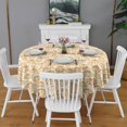 thumbnail image 2 of Fall Pumpkin Round Tablecloth 60" X 60",Wrinkle Wipeable Table Cloth for Kitchen Dining Room Picnic Patio Party, 2 of 6