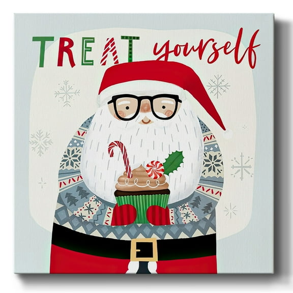 Santa's Foodtruck I- Gallery Wrapped Canvas