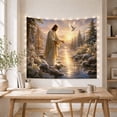 thumbnail image 5 of River Baptism Scene Tapestry Wall Hanging, 5 of 7