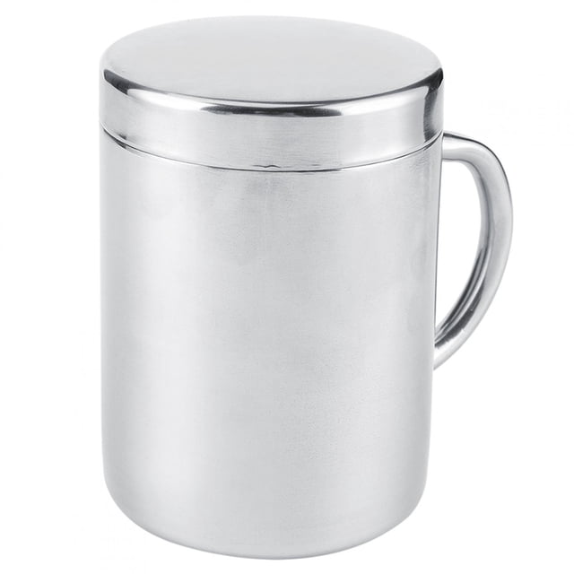 Fine Workmanship Coffee Mug, Stainless Steel Mug, Fashionable Design Easy To Clean For Office Home 300ML