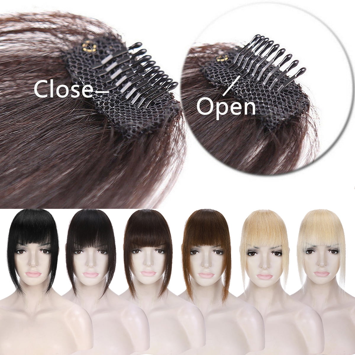 Simnient U/T Shape 30pcs/lot Clip in Hair Extension Wig Clips for Human Hair Bangs Snap Hair Clips for