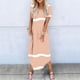 thumbnail image 2 of Vestidos de Verano de Mujer Casual Cuello Redondo Bolsillos de Manga Corta Impresión Vestido Largo, Vestido Ligero de Poliéster para Diario, Fiesta Y Primavera, 2 of 6