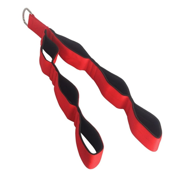 Sistema de polea de fijación con cable de cuerda para tríceps Accesorio para dominadas LAT con 3 longitudes Rojo