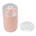 thumbnail image 2 of YUMILI Mini humidificateur Portable – 250 ML alimenté par USB Crystal Rock humidificateur de Bureau humidificateur de Bureau de Voiture pour Voiture Bureau Chambre Salon, Blanc/Rose(Rose), 2 of 14