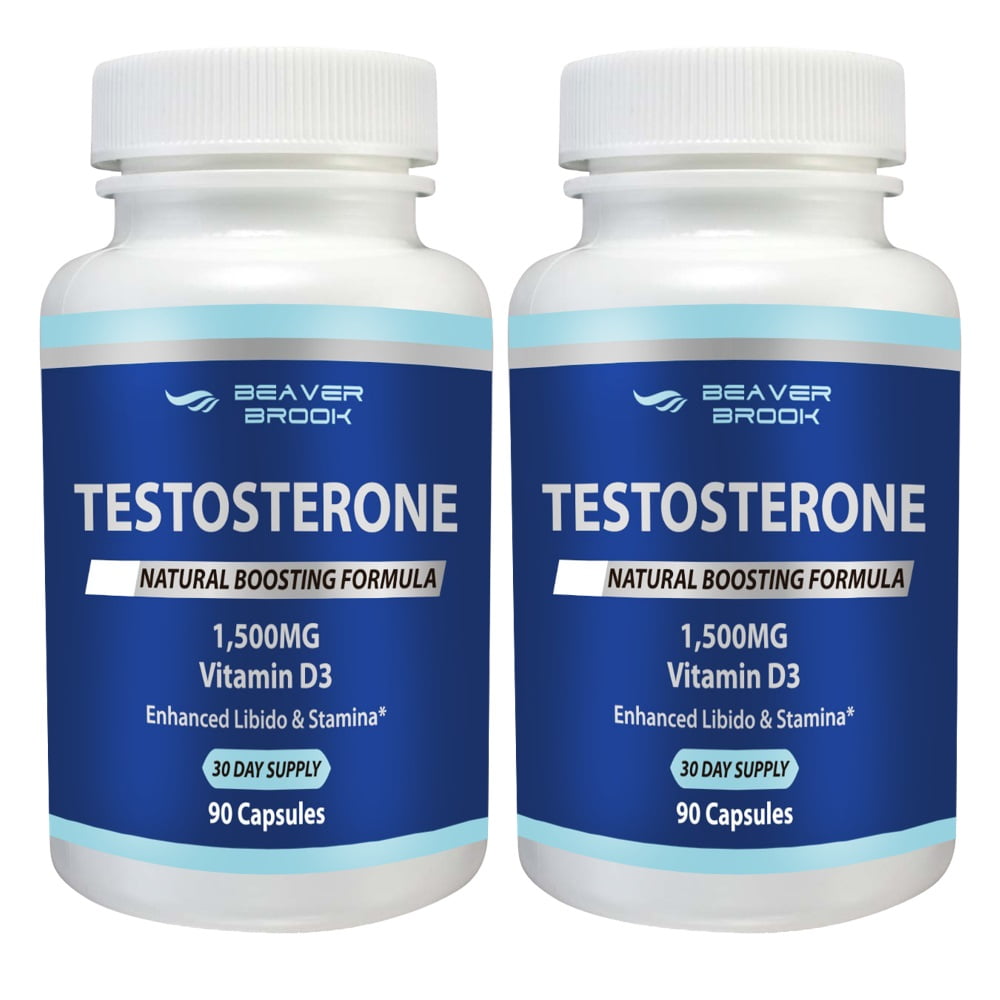 Beaver Brook Testosterone Booster 1,500mg Dietary Supplement - 180 capsules